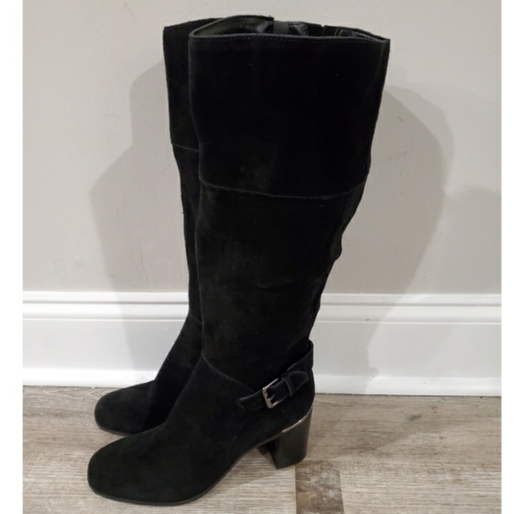 Bandolino Ollia Suede Block Boot SZ 10 - Picture 4 of 8